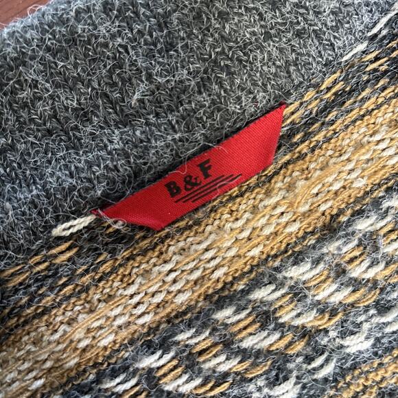 Fair Isle Womens Cardigan Sweater Size Large Button Up Cozy Comfy Preppy Classic - Picture 3 of 8